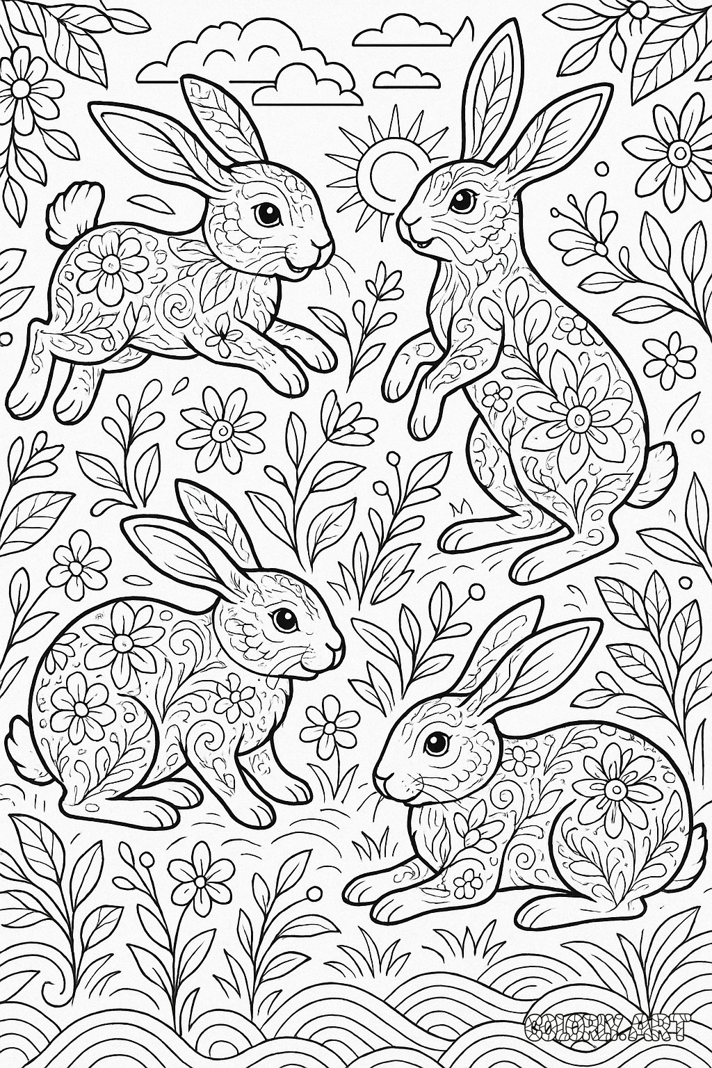 Playful Bunnies